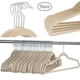 thumbnail image 2 of 50 Pack Non-Slip Velvet Hangers For Coats, Jackets, Pants, & Dress Clothes, 2 of 4