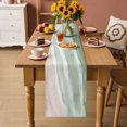 thumbnail image 2 of Ombre Green Ocean Table Runner 70 Inches, Coastal Waves Beach Gradient Bed Runner Dresser Scarves Tabletop for Indoor Outdoor Parties/Ceremony/Banquet, 13" x 70", 2 of 9