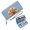 Blue, variant on GEEAD Multiple Card Slots Wallet for Women golden retriever puppies colorful flowers bouquet affectionate scene with hearts Zipper Coin Pocket Gift for Girlfriend, Mom & Friends