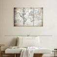 thumbnail image 2 of Elephant Stock Simple World Map Wall Art - Horizontal Multi Panel Canvas - Home Office Wall Decor - Map Multi Panel - Beige And White Decor - 38" x 24", 2 of 4