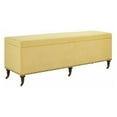 thumbnail image 2 of Linon Cassidy 60" Living Room Bench in Yellow, 2 of 2