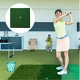 thumbnail image 2 of LEEYNEER Set of 2 Golf Rugs for Golfing Putting Mat Swing Pad Green Mats Simulated Grass Practice Putter, 2 of 6