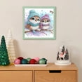 thumbnail image 4 of 5D DIY diamond painting kit, hat bird special shape diamond canvas, namely can reduce stress and relax, but also can be used for home wall decoration, 4 of 7