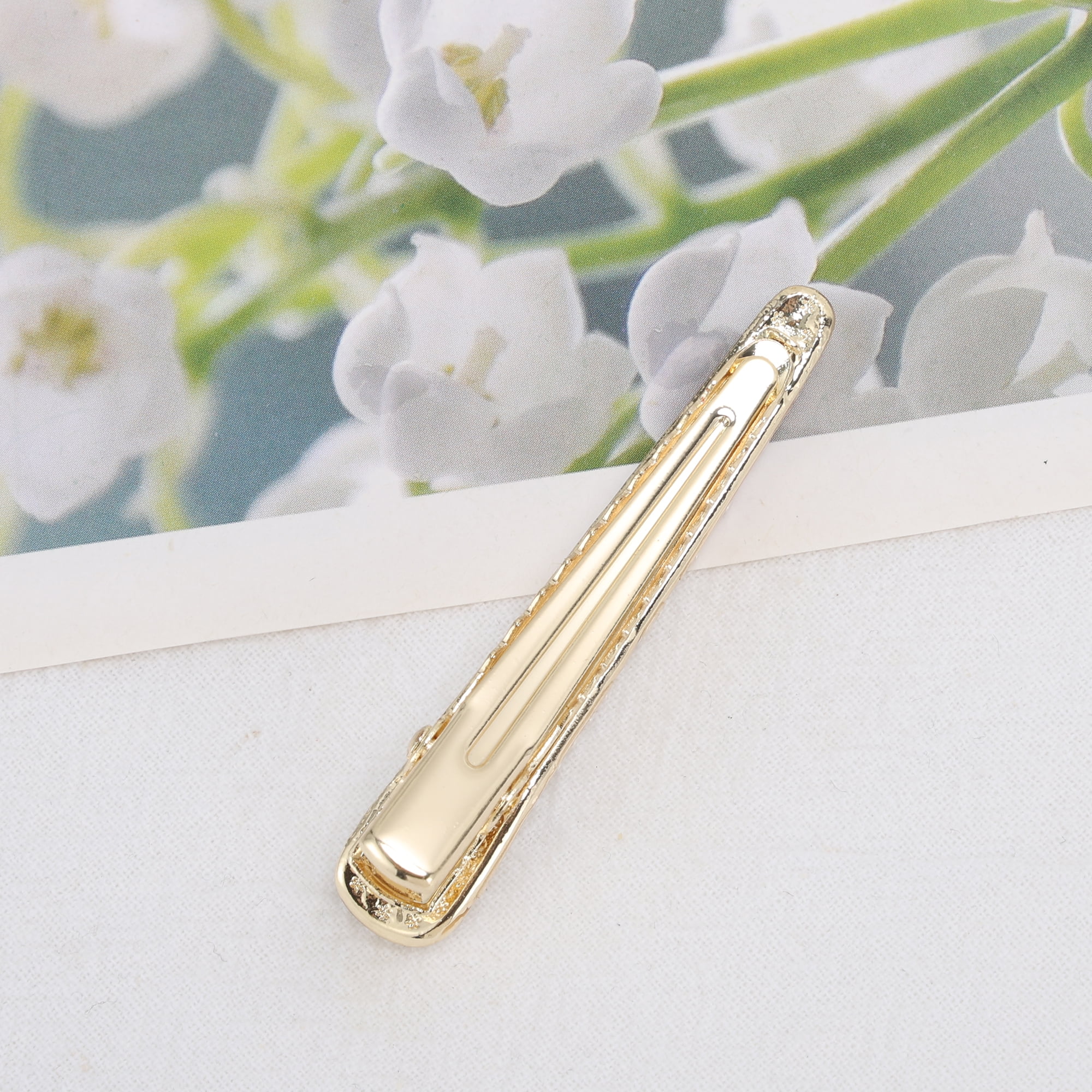 Unique Bargains Elegant Faux Pearls Hair Clip in Beige Color for Women - 1 Piece