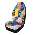 thumbnail image 2 of Car Seat CoversAbstract colorful pattern design(3) Car Seat Cover 2 Piece Set Saddle Blanket Carseat Universal Fit for Vehicle Sedan SUV, 2 of 5