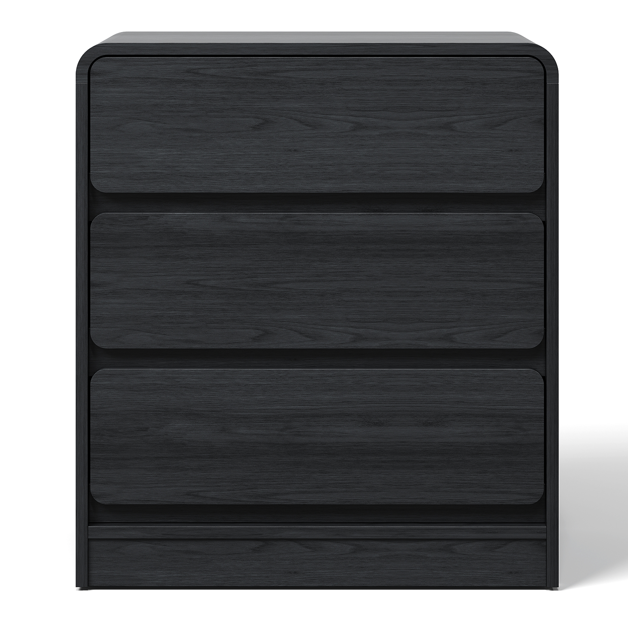 Heynemo Modern 3-Drawer Storage Dresser for Home and Office, Black