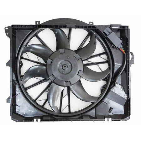 Agility Auto Parts 6010025 Dual Radiator and Condenser Fan Assembly for BMW Specific Models