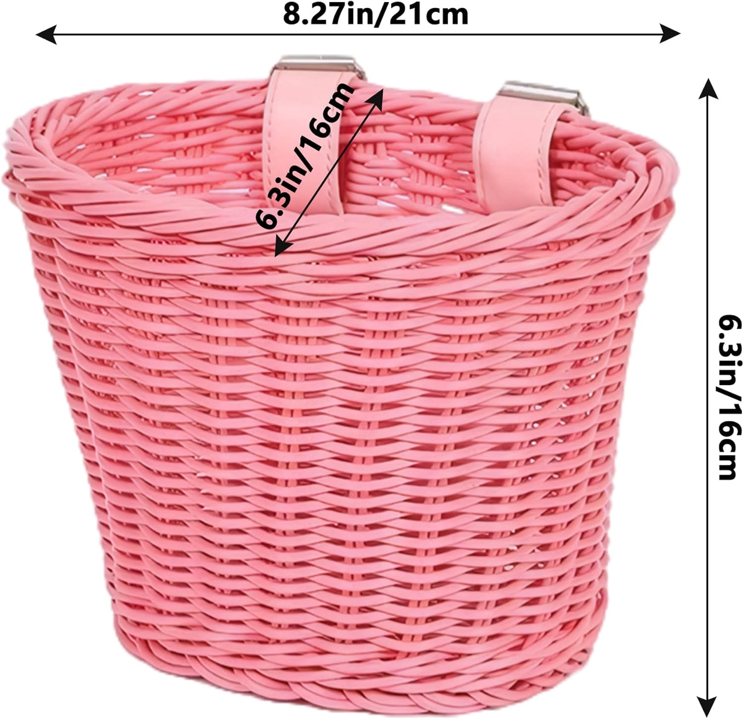 Kids Bike Basket Front: Handwoven Wicker Bicycle Basket, Bike Bell & Ribbons Tassels Bike Accessories for Kids, Fits Most Bicycle, Balance Bike, Tricycle,Scooter