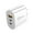 White, variant on 440W PD Charger Powerful with Overcharge Protection with Ring Shape Lamp Simultaneous Multi-Device Charge Lightweight Comfort Black Refined Silk Signature Black
