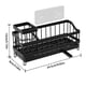 thumbnail image 3 of Organizador de Pared para Fregadero de Hierro con Escurridor y Toallero | Estante de Drenaje Sin Agujeros | Soporte de Encimera para Cepillos Largos, Esponjas, Jabones y Trapos, 3 of 6