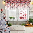 thumbnail image 5 of Spring Flowers Curtain Valances for Windows, Kitchen Valance Window Treatments Panel 2 Pack, Weeping Blossom Vine Floral Leaves Rod Pocket Short Curtains for Bathroom Bedroom 60 x 18 Inch, 5 of 8