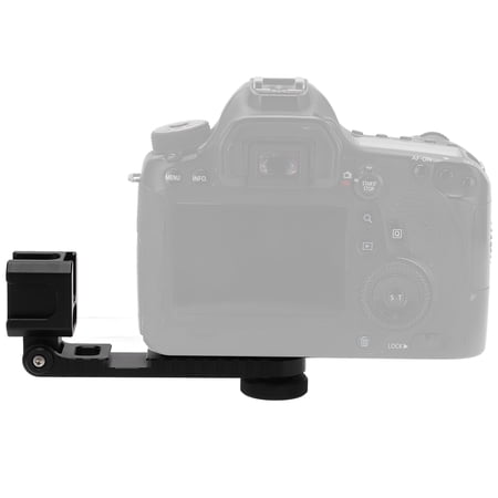 Cold Shoe Verlengbeugel – Aluminium 3-poorts Voor Camera, Flitser En Microfoon 1 miniatura