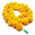 thumbnail image 6 of zig zag Artificial Marigold Garland (5pcs Pack) - Ideal for Weddings,Birthday, Christmas Decorations, and Diwali Celebrations, Faux Garlands 5 Strings - 4.5-5 Ft Long (Yellow), 6 of 6