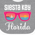 thumbnail image 4 of Inktastic Siesta Key Florida Beach Trip Girls Baby Bib, 4 of 4