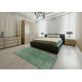 thumbnail image 4 of Ahgly Company Indoor Square Mid-Century Modern Pine Green Oriental Area Rugs, 5' Square, 4 of 6