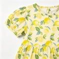 thumbnail image 5 of Antinious Girls Floral Print Ruffle Sleeve A-Line Casual Versatile Wear Dress, 5 of 5