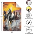 thumbnail image 3 of SKYSONIC Running Horse Kitchen Towels, 18 x 28 Inch Super Soft and Absorbent Dish Cloths for Washing Dishes, 6 PCS Reusable Multi-Purpose Microfiber Hand Towels for Kitchen, 3 of 7