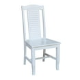 thumbnail image 4 of International Concepts Seaside Solid Wood Chairs in White - Set of 2, 4 of 7