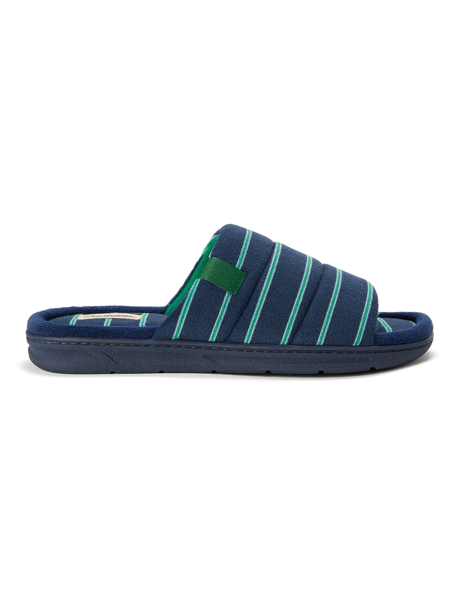 Dearfoams Cozy Comfort Men's Striped Slide Slippers