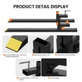 thumbnail image 5 of Yesurprise Pallet Forks 60" 4000 Lbs Max Clamp On Tractor Bucket Forks Heavy Duty Front Loader Forks Fork Attachment for Skid SteerLoader Bucket, 5 of 8