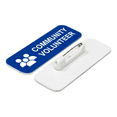 thumbnail image 2 of Community Volunteer 1 x 3" Name Tag/Badge, Blue, (3 Pack), 2 of 3
