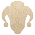 thumbnail image 1 of Court Jester Joker Harlequin Wood Shape Unfinished Piece Cutout Craft DIY Projects - 4.70 Inch Size - 1/8 Inch Thick, 1 of 1