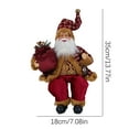 thumbnail image 3 of Steadline Santa Claus Christmas Decoration Doll Festive Holiday Tabletop Display Traditional Red Costume Design for Home Office Party Seasonal Celebration Accent Perfect Gift Idea, 3 of 5