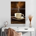 thumbnail image 2 of Elephant Stock Hot Coffee Wall Art - Vertical Multi Panel Canvas - Dining Room Wall Decor - Food And Drink Multi Panel - Brown And Orange Decor - 20" x 32", 2 of 8
