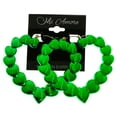 thumbnail image 2 of Mi Amore Heart Dangle-Earrings Green, 2 of 3