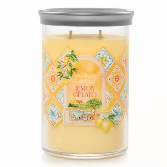 Yankee Candle Hello, Italy! Collection - Lemon Gelato Scented - Large 2-Wick Signature Tumbler Candle