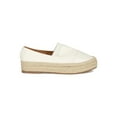 thumbnail image 2 of Women Leatherette Round Toe Espadrille Slip On Flatform Sneakers 18718, 2 of 6