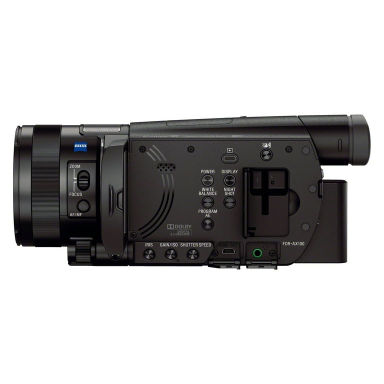 FDR-AX100/B 4K Camcorder with 1