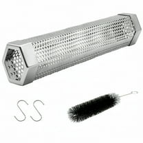 Smoke Tube - 12'' Smoke Tube for Pellet Grill 5 Hours of Billowing Smoke, Stainless Steel Pellet Smoker Tube for All Grill or Smoker, Hot or Cold Smoking