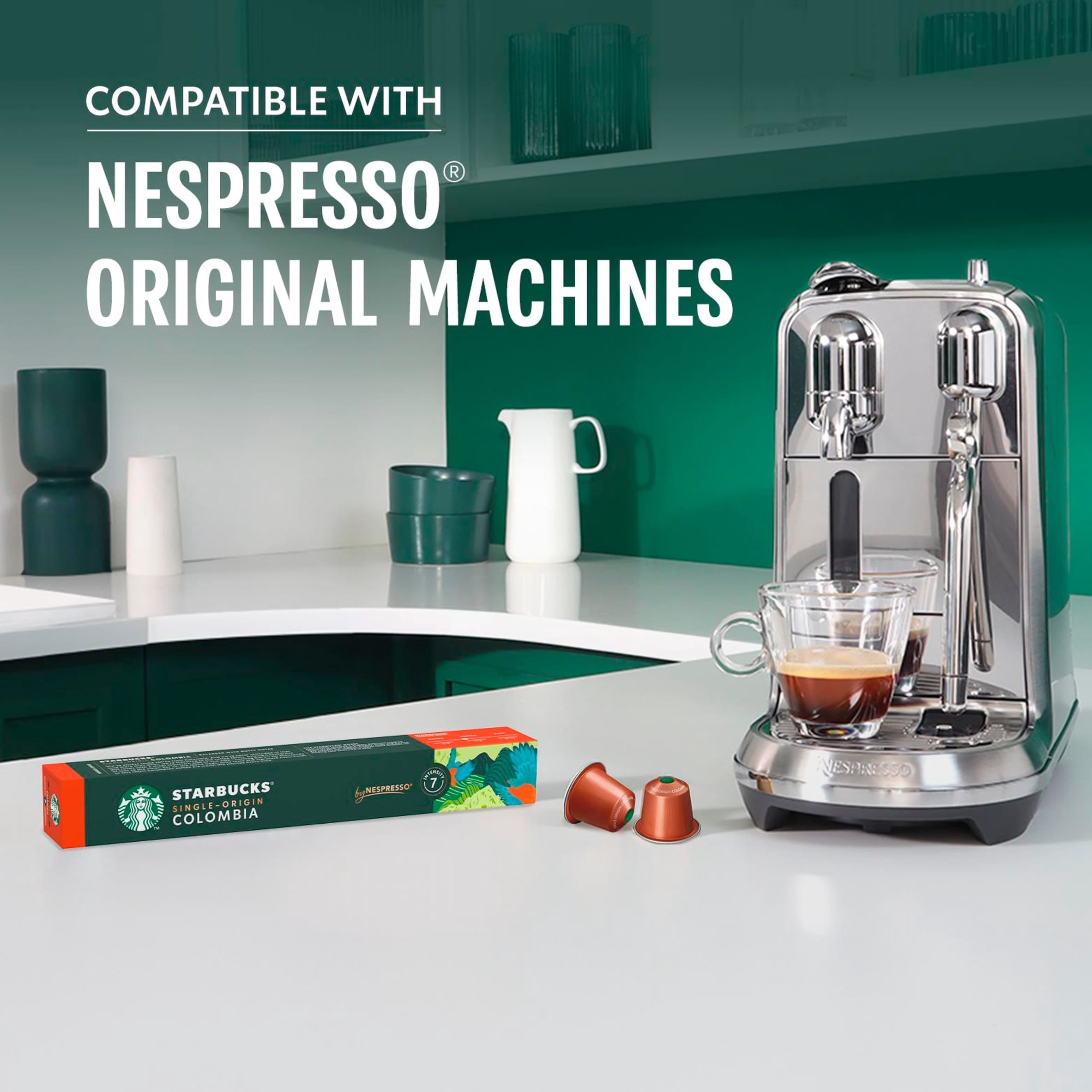 Starbucks by Nespresso Single-Origin Colombia Espresso Coffee Pods x10 57g, Imported from Britain