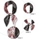 thumbnail image 3 of Pañuelo cuadrado para la cabeza Pañuelo para el cuello Pañuelo para la cabeza para mujer, 3 of 5