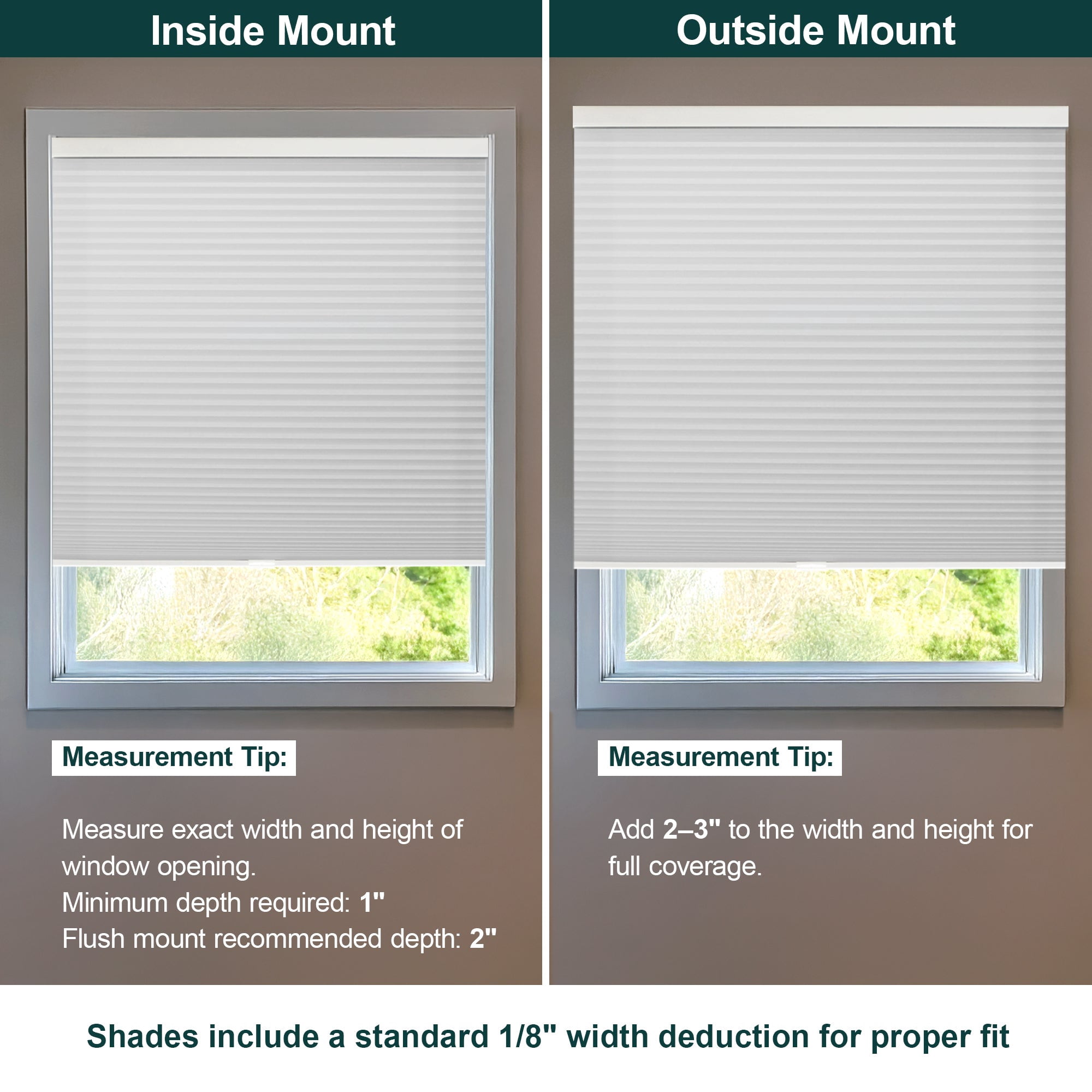 Chicology Blackout Cellular Shade, Evening Mist, 60.75"W X 48"H