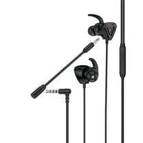 Giunmcul My Order Gaming Wired Earphone Stereo 3.5MM Headset Game Console with Mic PC Games Earbuds Headphone