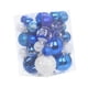 thumbnail image 5 of 36x Adornos para árbol de Navidad Bolas decorativas de Navidad Adornos de Navidad 4 cm 6 cm 8 cm Navidad Blanco Azul, 5 of 9