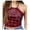 Red, variant on Women's Sleeveless Tank Top Fashion Sexy Casual O-Neck Print Sports Tight Fitting Tops Basic Summer Top