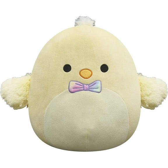 Squishmallows Original 14 inch Triston the Yellow Chick with Bow Tie - Child's Ultra Soft Plush Toy