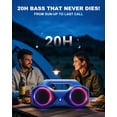 thumbnail image 4 of Bocina Bluetooth OZJ 80W Impermeable con Luces RGB TWS, 4 of 7