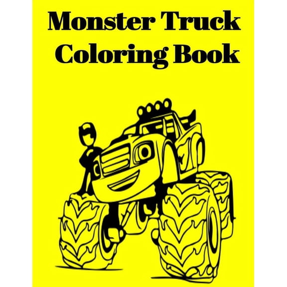 Monster Truck Coloring Book, (Paperback)