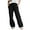 Black, variant on TEMOFON Fall Pants for Women Wide Leg Pants Fall Pants with Pockets Elastic Waistband Comfy Pants Women Winter Lounge Fleece - Lined Pants Light Grey M