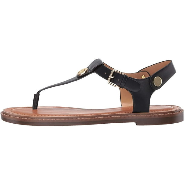 Tommy Hilfiger Womens Bennia Flat Sandal 5.5 Light Brown Ll - Walmart.com