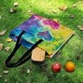 thumbnail image 6 of Colorful Tie Dye Vortex Outdoor Picnic Blanket, Foldable Waterproof Beach Mat, Portable Beach Blanket for Beach Camping, Hiking, Family Concerts, 6 of 8