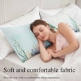 thumbnail image 5 of Sea Turtle Throw Pillow Covers Teal Green Starfish Shell Marine Life Decorative Lumbar Pillow Cover Rectangle Cushion Case for Sofa Couch Bed Living Room Bedroom 20 X 54 Inches, 5 of 9