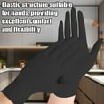 thumbnail image 4 of Baodeli Black Nitrile Disposable Gloves 6 Mil. Chemical Resistance, Latex & Powder Free, Textured Fingertips Gloves(Large - 100Pcs), 4 of 7