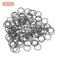 thumbnail image 3 of Uxcell Open Jump Rings 100Pack 12mm O-ring Connectors for Jewelry Making, Black, 3 of 5