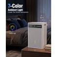 thumbnail image 6 of Homtronics 2 Pint Dehumidifier for Home, 100 oz Water Tank, Ultra-Quiet, Auto Shut-off, LED Display, 84H Timer, LED Light, Water Hose, White, 6 of 8