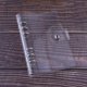 thumbnail image 3 of Clear PVC A6 Refillable Binder Cover 6-Ring Personal Notebook Budget Binder Cover for Cash Envelopes, 3 of 5